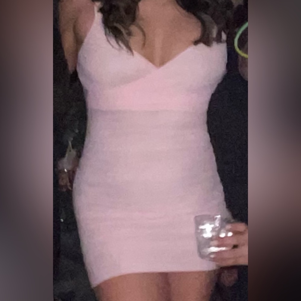 LUCY IN THE SKY PINK MINI DRESS - Picture 2 of 5